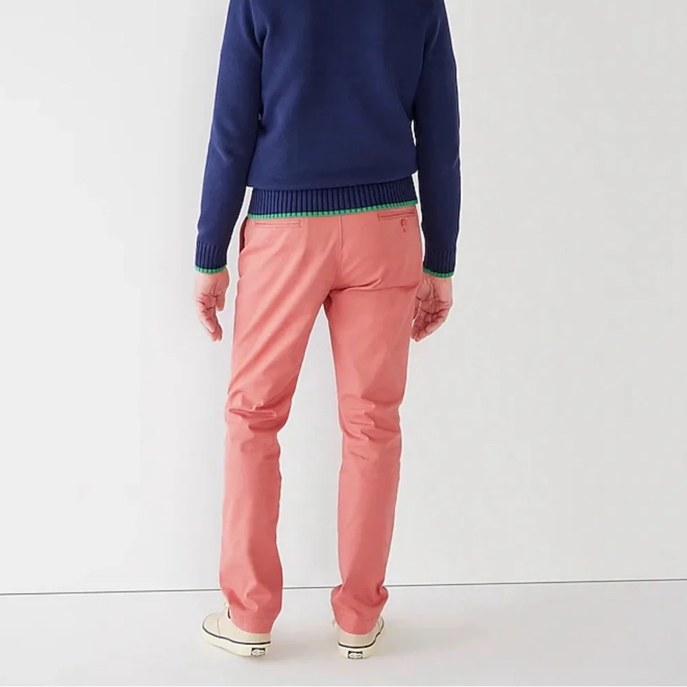 J.Crew 770 Straight Fit Broken-In Chino Pants Coral Pink Men’s 34x32 NWT